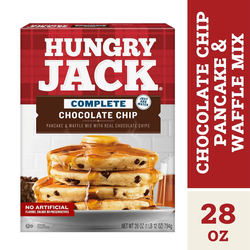 28 oz Hungry Jack Complete Chocolate Chip Pancake & Waffle Mix