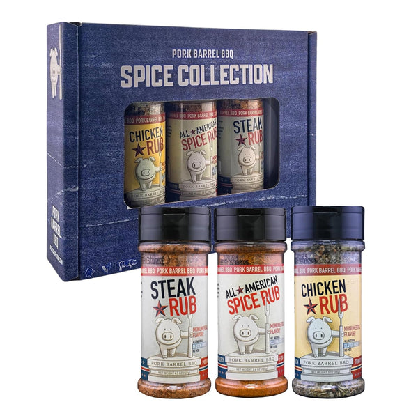 Pork Barrel BBQ Spice Collection Gift Pack | Gifts for Men| 3.8