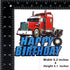 AZEWELL Truck Cake Topper, Semi Truck Birthday Party Decorations for Men Boys, Semi Tractor Trailer Cake Decoration