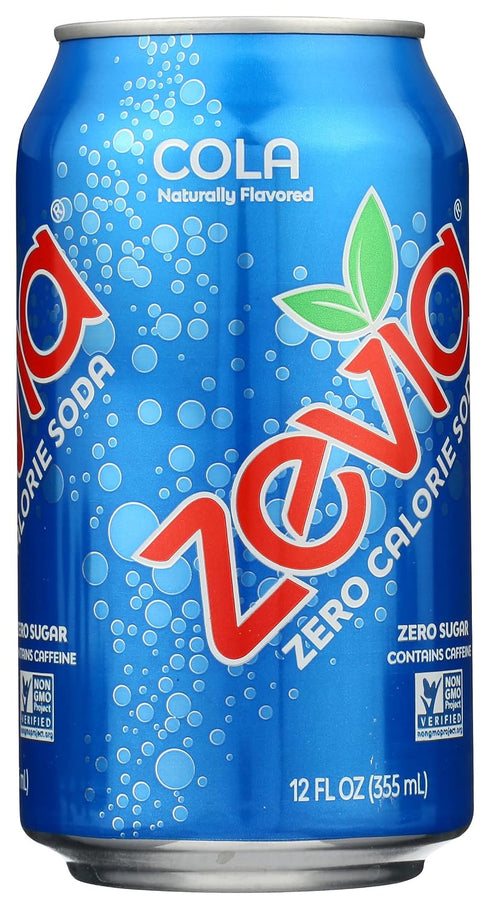 4x6/12 OZ) Zevia Natural Cola Diet Soda (