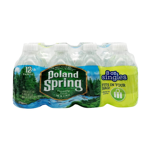 12 27.6 Poland Spring Half Pint Natural Spring Water pk - Pounds