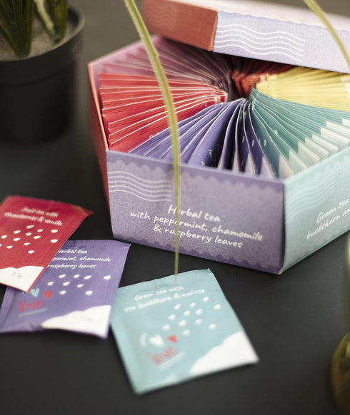 Set Set 6 Sets 60 ACORUS | Loveland Tea | Natural Assorted Tea Hamper Box | of flavors | Surprise your loved ones |