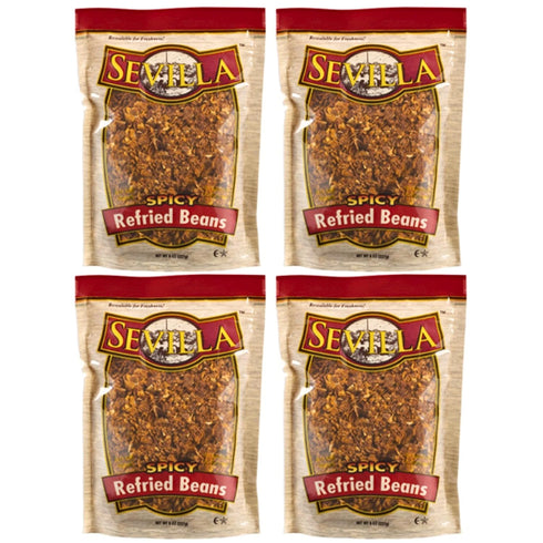 Sevilla Generic Redfried Beans Dehydrated 8 oz (4 PACK) Fast Cooking! (8 Ounce