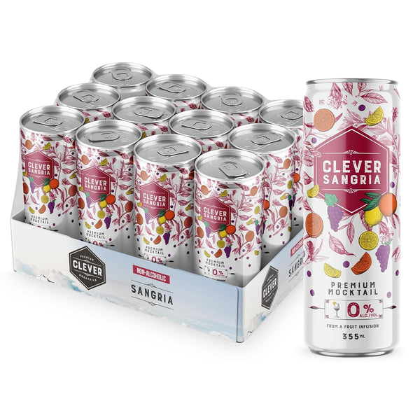 CLEVER - Sangria, Nonalcoholic Mocktails for Any Occasion, Refreshing Beverages with Citrus