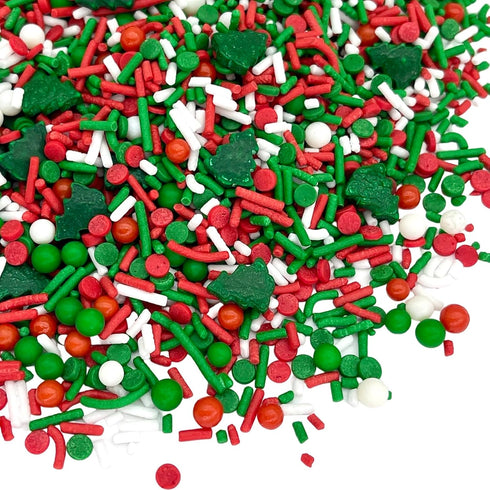 Elfin Around Christmas Sprinkle Medley | Holiday Cookie & Cake Sprinkles | 8 Ounce Bag | Manvscakes