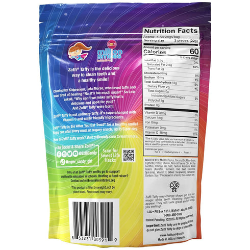 Zollipops Candy Clean Teeth - Keto Sugar Free Taffy Assorted Flavors, 5 Oz (Pack of 1) for Guilt-Free Snacking