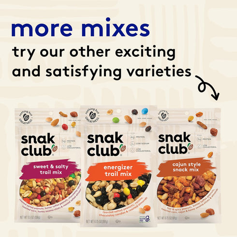 14 oz Snak Club Yogurt Trail Mix with Raisins, Peanuts, Dried Dates, Yogurt Chips, Cashews, and Almonds, Gluten-Free