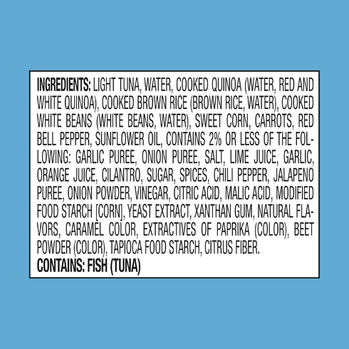 4.5 oz (Pack 12) StarKist Smart Bowls Latin Citrus, Pouch of Features Quinoa & Beans with Wild Caught Tuna