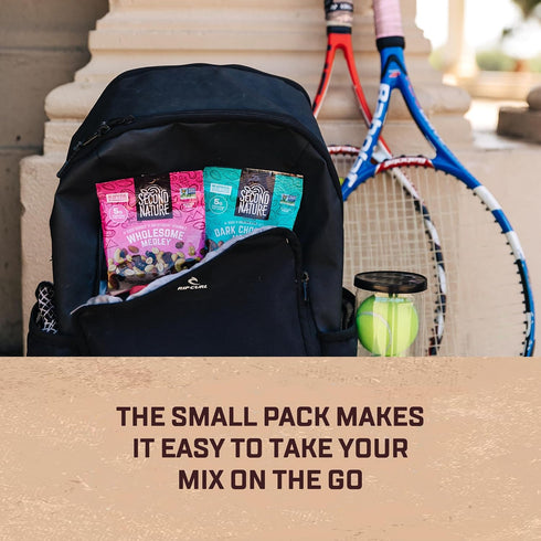 12 Count, 2.25 oz Packs, Second Nature Wholesome Medley Trail Mix - Individual Snack Certified Gluten-Free Dark