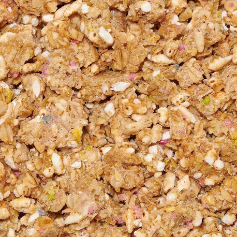 Safe + Fair Birthday Cake Granola, Gluten-Free, Dairy Free Vegan Breakfast, Snack or Dessert, 12oz