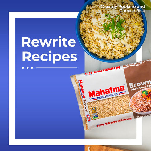 2lb Mahatma Whole-Grain Brown Rice, Bag of Rice, Stovetop or Microwave Rice