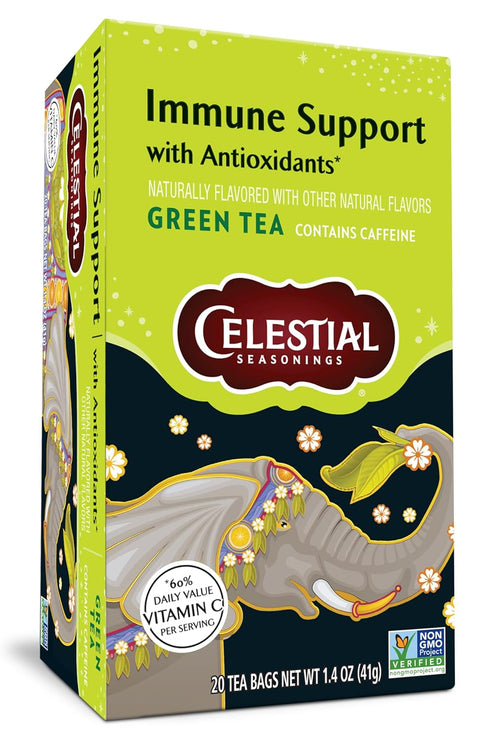 Immune 20 Celestial Seasonings Support Green Tea Tea Bags
