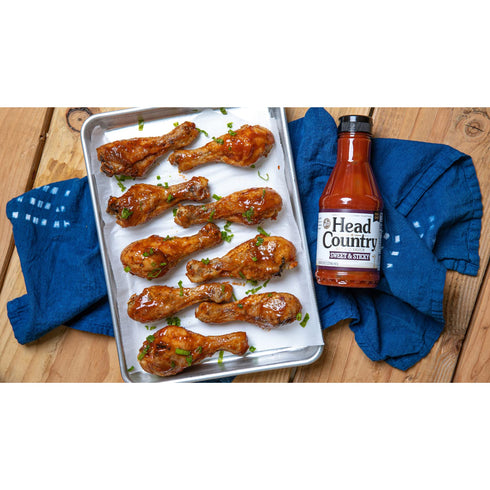 Head Country Bar-B-Q Sauce - Sweet & Sticky, Gluten Free, 20 Ounce, Great on Beef, Pork & Chicken