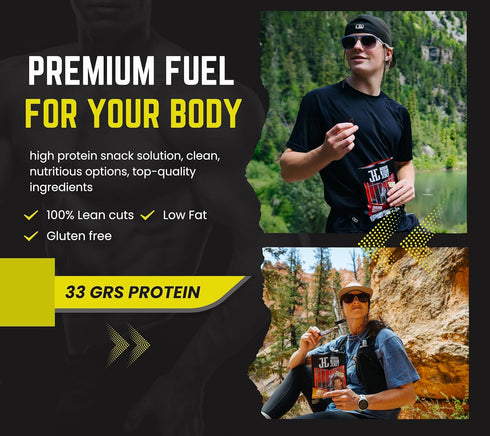 Pack JailHouse Beef Jerky Mix | High-Protein Snacks for adults, Gluten-Free Jerky Fuel for Active Lifestyles | Uncut