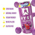 200mg 16 oz (12-Pack) RYSE Fuel Energy Drink - Kool-Aid Grape - Sugar Free, Gluten Free & Vegan - Natural Caffeine