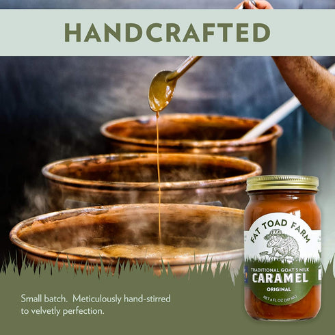 8fl oz 2-Pack, Fat Toad Farm Traditional Goats Milk Caramel Sauce, Original, Jar, Cajeta, Gluten Free