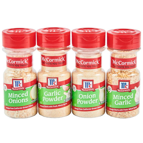 McCormick Garlic & Onion 4 Count Variety Pack, 1.02 lb
