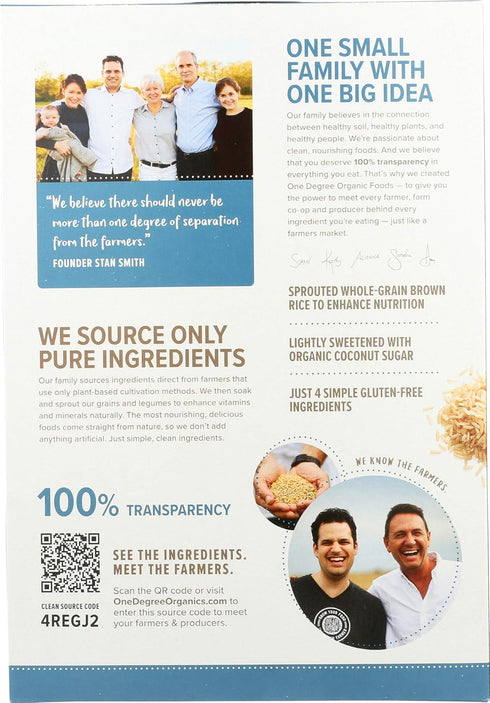 8 6) Sprouted Brown Rice Crisps Cereal Ounces (Case