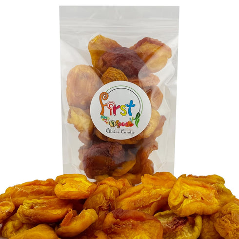 (4 (Pack 1)) FirstChoiceCandy Fancy Dried Peaches, Natural, Sweet, and Healthy Snack, No Sugar Added, In Resealable Bag