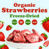 8 100% Food to Live Organic Freeze-Dried Strawberries, Ounces Natural Berries, No Sugar Added, Vegan and Nutritious