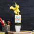 3" Green Circle Growers Petite Yellow Orchid in Evi White Planter, Live Plant Best Teacher Ever
