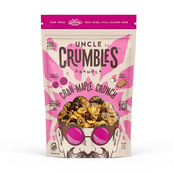 Uncle Crumbles, Granola Cran Maple Crunch, 11 Ounce