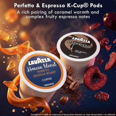 40 Count (10 10 10 10 Lavazza K-Cup Coffee Pods Variety Bundle for Keurig Brewers Light & Medium Roast, Single-Serve