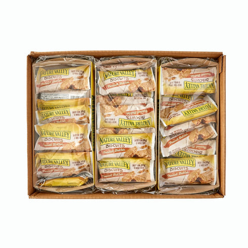 5 6.75 OZ (Pack 12) Nature Valley Biscuit Sandwiches, Peanut Butter Snack, ct