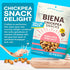 Pack BIENA Chickpea Snacks - Crunchy Roasted Chickpeas - High Fiber Vegan Protein Snacks for Adults and Kids