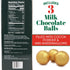 3 Count Hot Cocoa Melting Balls with Mini Marshmallows, Creamy Milk Chocolate Melts, Individually Wrapped