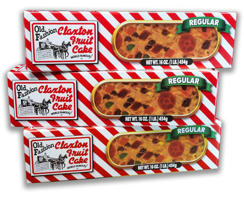 Claxton Fruit Cake 3-Lb. Regular Recipe | Old Fashioned Holiday Fruitcake Packed