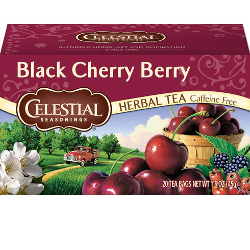 Celestial Seasonings Black Cherry Berry Herbal Tea, 20 Count Box