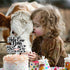 LIANGSS Holy Cow I'm Three Cake Topper Kids Happy Birthday Cute Dairy Cow Decoration, Boys and Girls Birthday Party