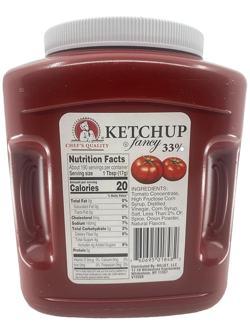 Chef's Quality 33% 114 oz Fancy Ketchup - Jug