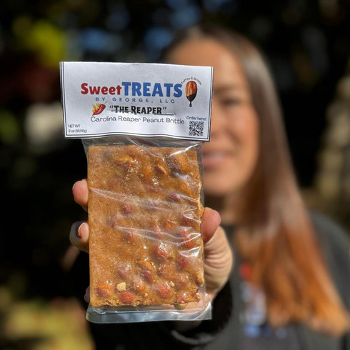 Sweet Treats by George LLC 2oz Sweet Treats by George Hot & Sweet Carolina Reaper Peanut Brittle Handcrafted Gourmet