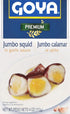 4 Goya Premium Jumbo Squid Pieces in Garlic Sauce, Ounce