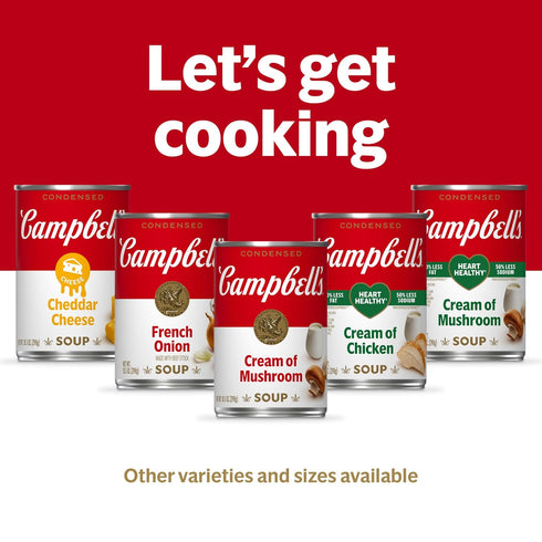 10.5 oz (12 Pack) Campbell's Condensed Beefy Mushroom Soup, Can