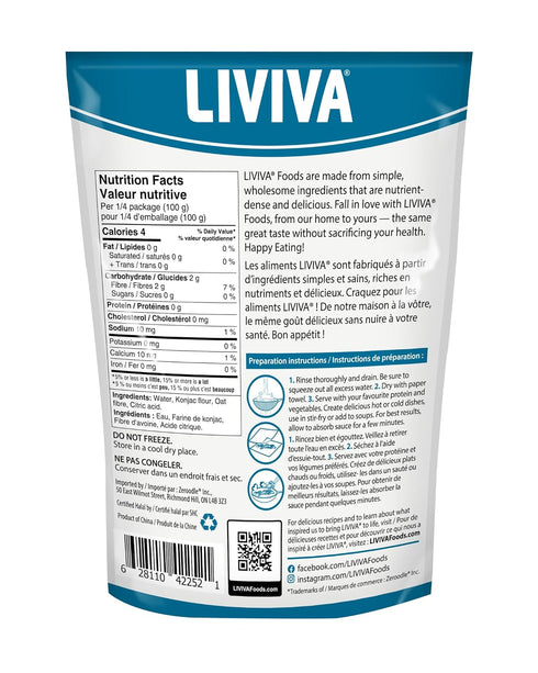 (6 LIVIVA Shirataki Konjac Spaghetti Pk) Diabetic-Friendly Low Carb, Low Calorie Pasta Noodles Ready to Serve No Odor