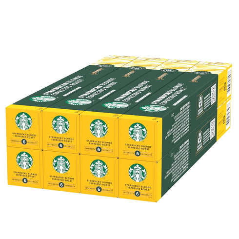 Starbucks Espresso Blonde Roast 80 Count Nespresso Compatible Pods for Nespresso Original