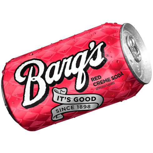 Barq's Pack 12 Oz (Pack 12) Red Creme Soda Fridge Cans, Fl