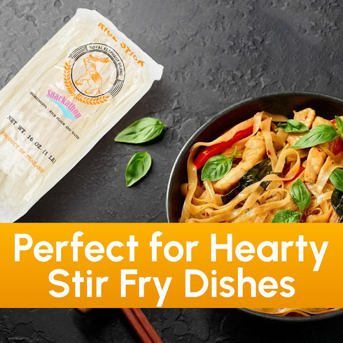 5mm 16 Pack 6 Pad Thai Rice Stick Noodles, Width, Ounce Each