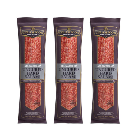 Colameco's All Natural Uncured Salami Chub - Authentic Italian Flavor, Humanely Raised