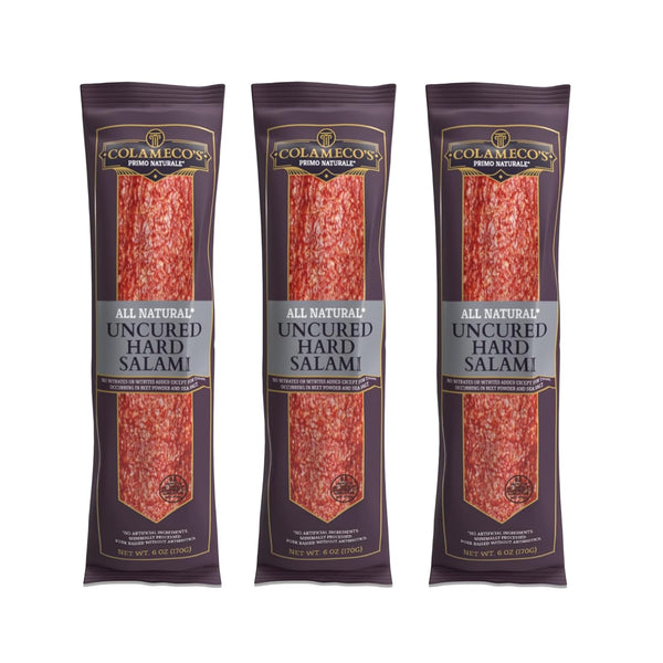 Colameco's All Natural Uncured Salami Chub - Authentic Italian Flavor, Humanely Raised