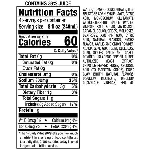 32Oz, 32 oz MOTTS Motts Clamato Preparado Tomato Cocktail