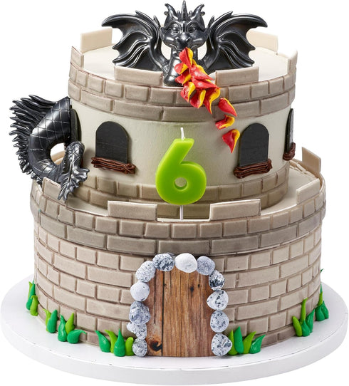 Decopac Dragon Creations Cake Topper - Cake Decorations, Gray