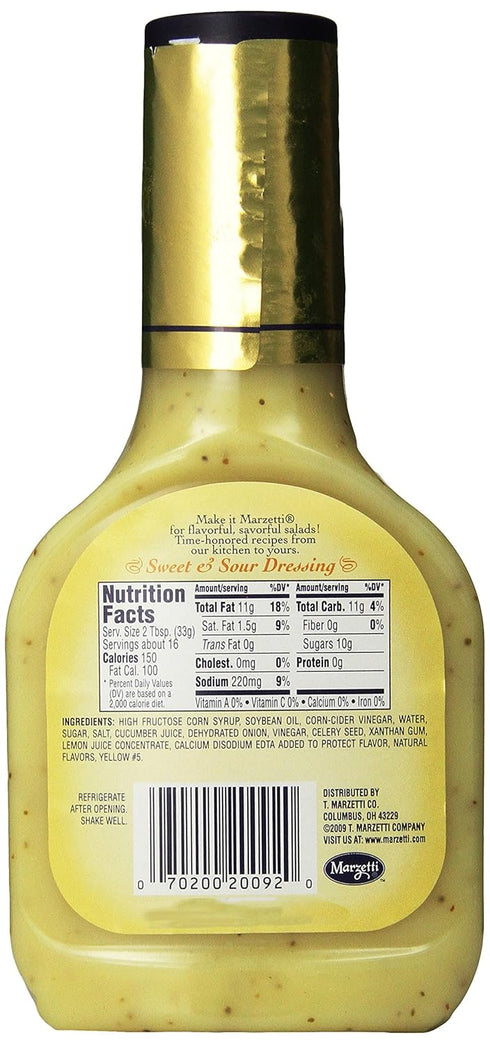 Marzetti 16 (Pack 6) Dressings, Sweet and Sour, Ounce