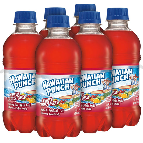 10 Oz 24 Count (4 Packs 6), Hawaiian Punch Fruit Juicy Red Fruit Juice Drink, Fl Bottles, Of Ready-to-drink, On-the-go