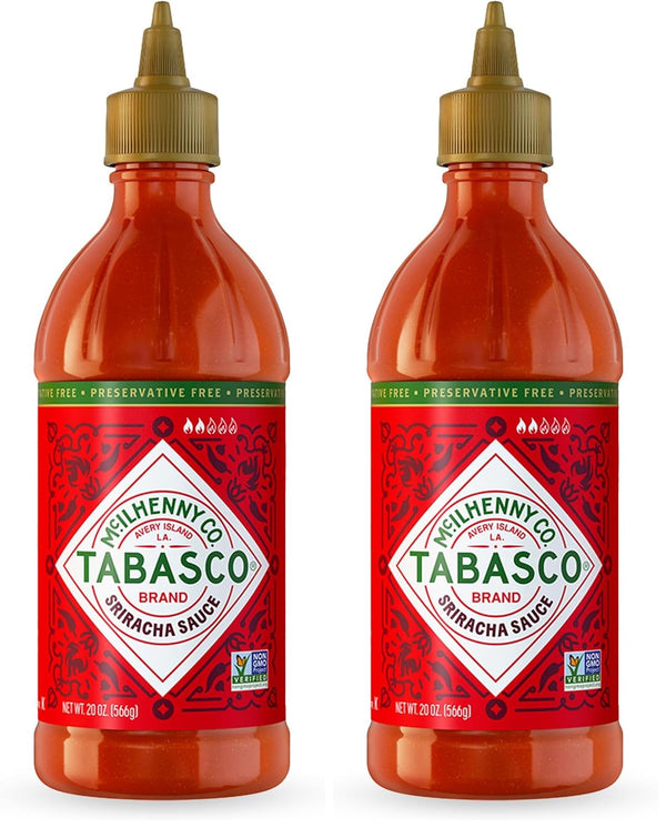 TABASCO Brand Sriracha Sauce, Medium Hot Sauce, Easy-to-Squeeze Bottle, Thai-Style with Louisiana