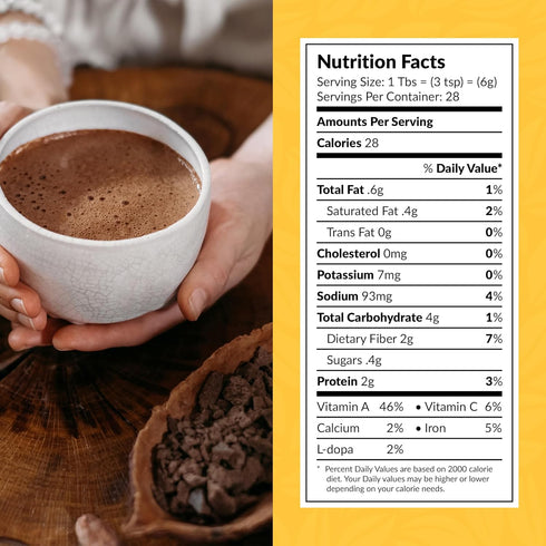 170g Medicinal Foods Original Organic Cacao Elixir | Mood Enhancing Raw Cocoa Powder Nutrition | Superfood Chocolate