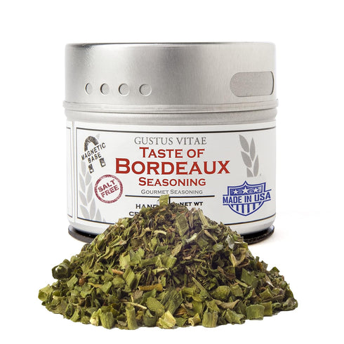 Taste of Bordeaux Seasoning, Non GMO Verified, Magnetic Tin, 0.3oz, Crafted in Small Batches by Gustus Vitae #25